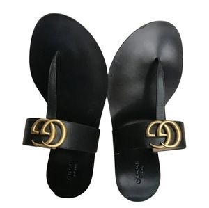 Gucci Marmont Leather Sandals